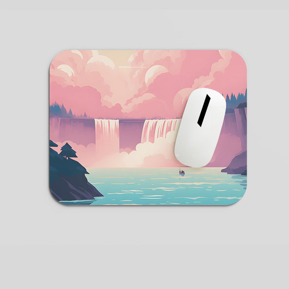 Melodyshoo iconic Candadian Niagara falls view Mousepad