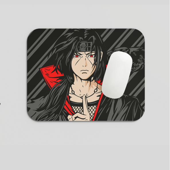 Itachi Uchiha Black Mousepad