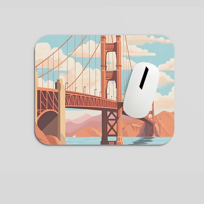 Melodyshoo iconic Golden gate bridge view Mousepad