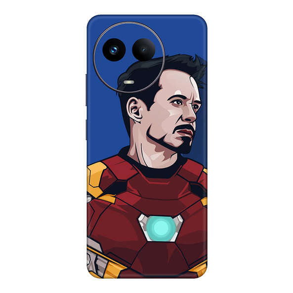 realme C Series Iron Man Blue Mobile Skin