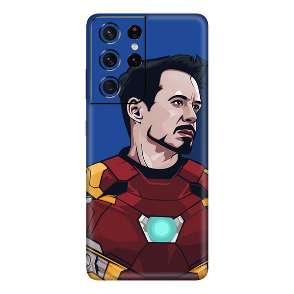 Samsung Galaxy S21 Series Iron Man Blue Mobile Skin