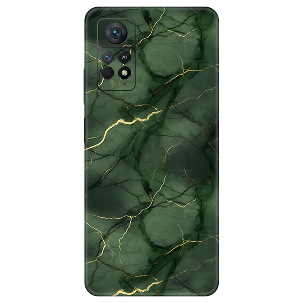 Xiaomi Redmi Note 11 Series Bottle Green Marble Mobile Skin