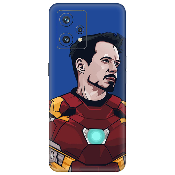 realme 9 Series Iron Man Blue Mobile Skin