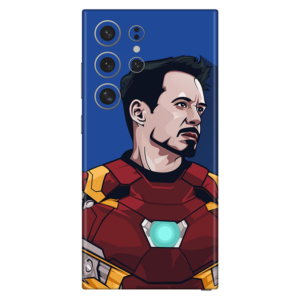 Samsung S24 Series Iron Man Blue Mobile Skin