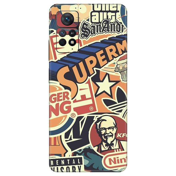 Xiaomi Redmi Note 11 Series Doodle Mobile Skin