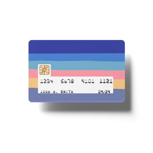 Blue Rainbow Debit Card Skin