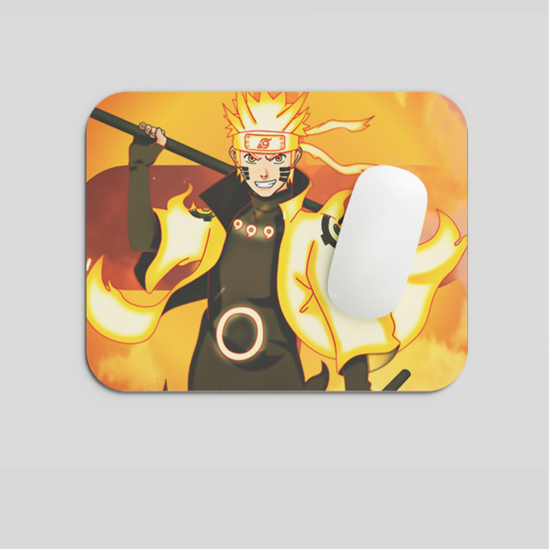 Naruto With Nine Tails Mousepad