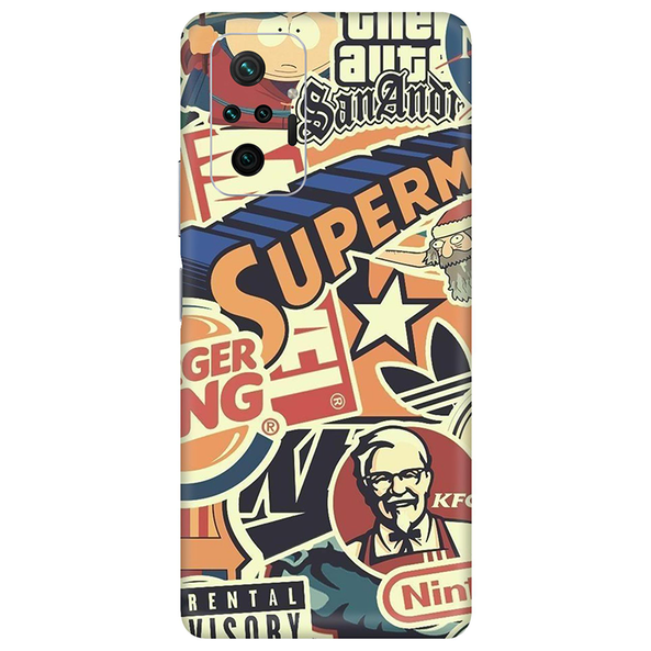 Xiaomi Redmi Note 10 Series Doodle Mobile Skin