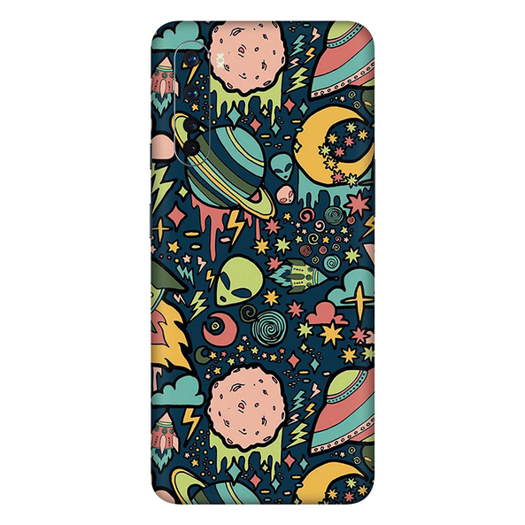 Space Doodle Lovely Aesthetic Space Mobile Skin