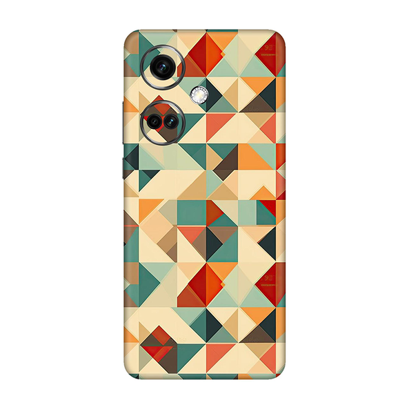 One Plus Nord CE Series Multicolored Square Geometric Mobile Skin