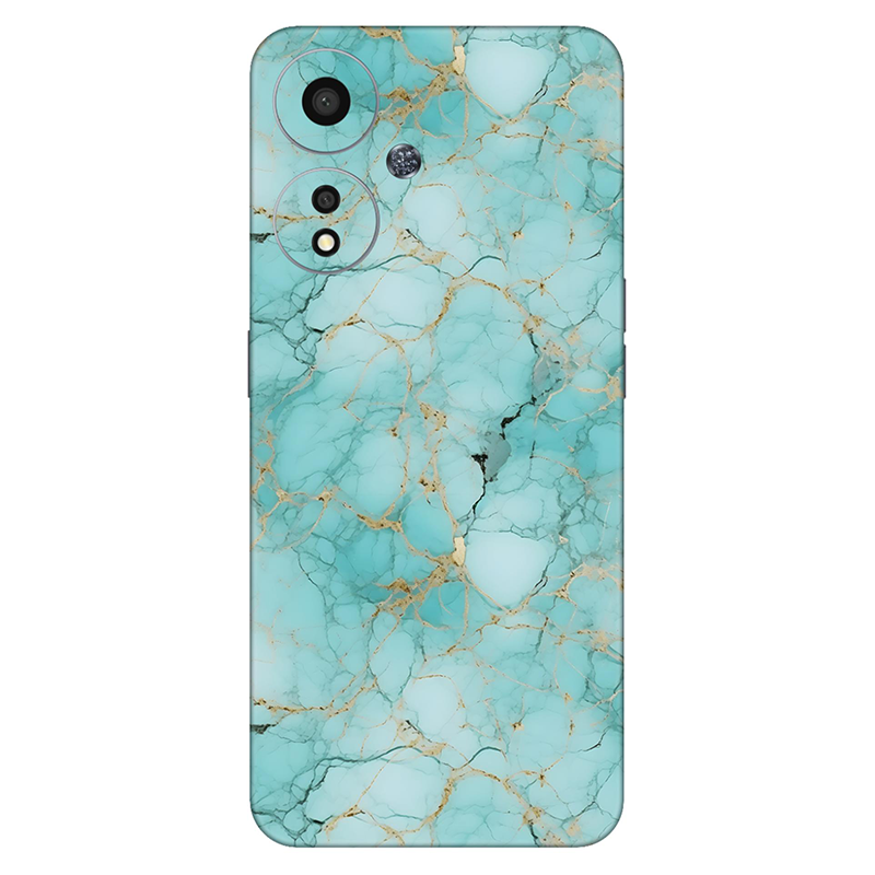 Oppo A Series Cyan Marble Mobile Cover