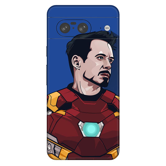 Google Pixel 8 Series Iron Man Blue Mobile Skin