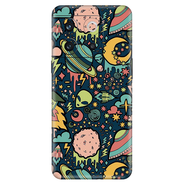 Oneplus 10 Series  Space Doodle Lovely Aesthetic Space Mobile Skin