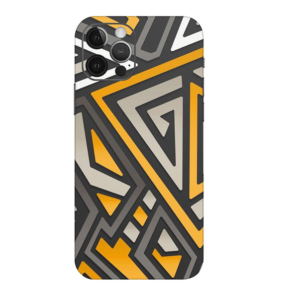 Iphone 12 Series Orange Pattern Mobile Skin