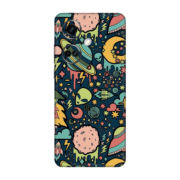 One Plus Nord CE Series Space Doodle Lovely Aesthetic Space Mobile Skin