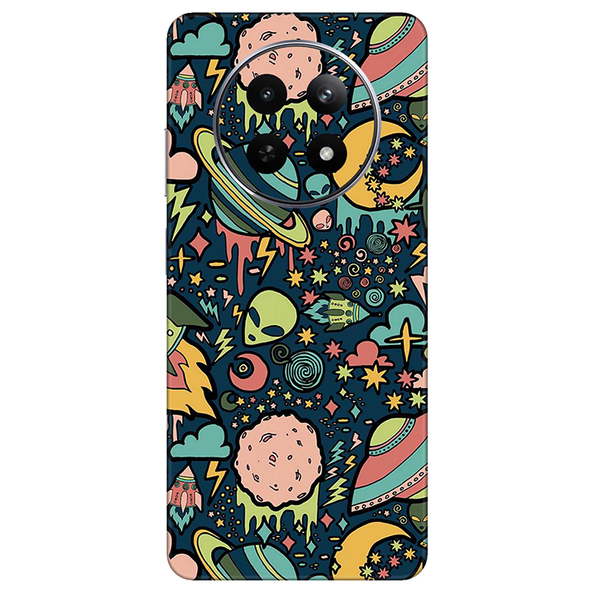 Realme 12 Series Space Doodle Lovely Aesthetic Space Mobile Skin