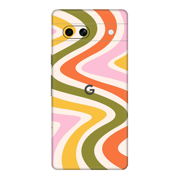 Google Pixel 7 Series Dark Green Swirl Mobile Skin