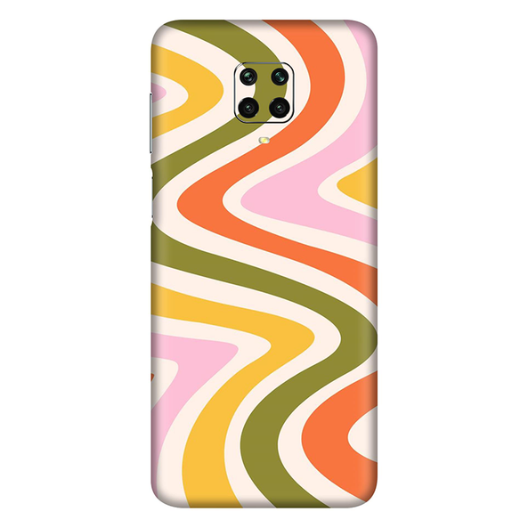 Xiaomi Redmi 9 Dark Green Swirl Mobile Skin