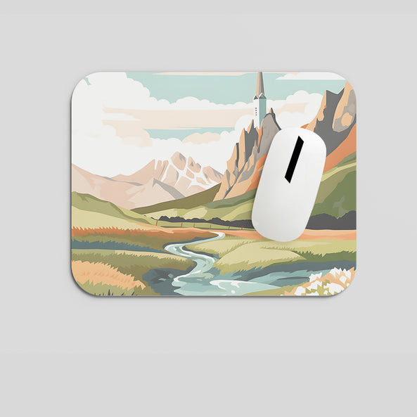 Melodyshoo iconic Iceland low angle view Mousepad