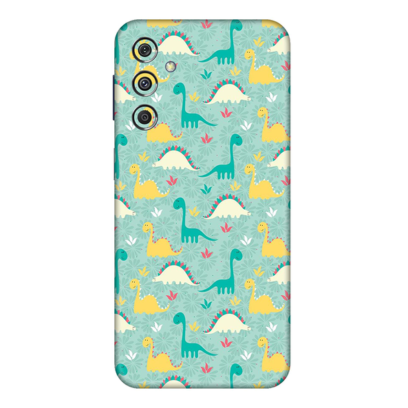 Samsung M Series Dinosaur Doodle Mobile Skin