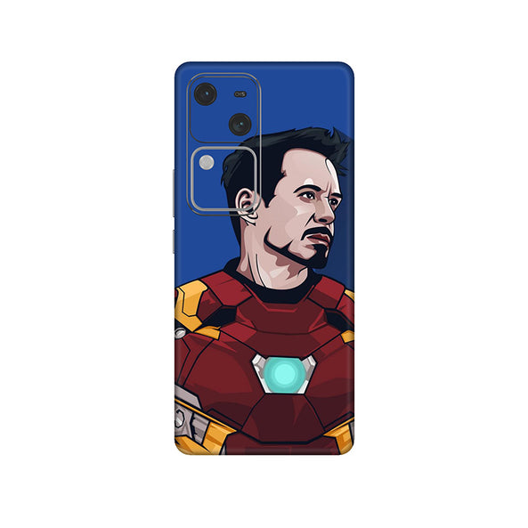 Vivo V Series Iron Man Blue Mobile Skin