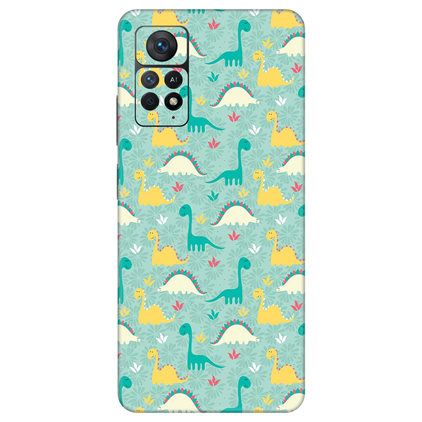 Xiaomi Redmi Note 11 Series Dinosaur Doodle Mobile Skin