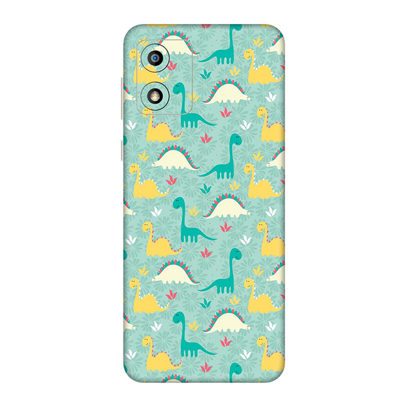 Motorola E Series Dinosaur Doodle Mobile Skin