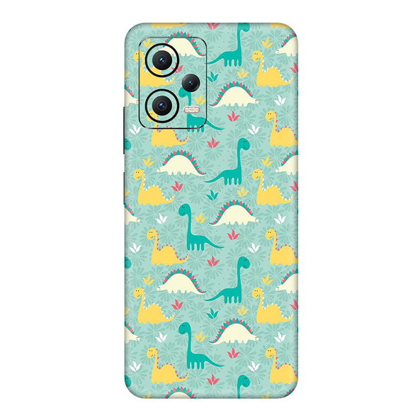 Poco X5 Series Dinosaur Doodle Mobile Skin