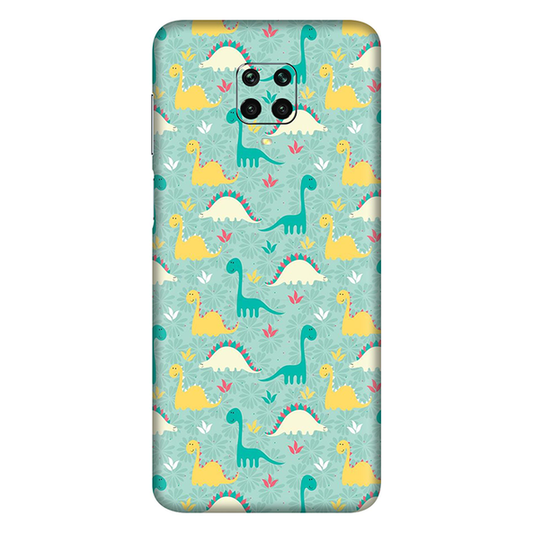 Xiaomi Redmi 9 Dinosaur Doodle Mobile Skin