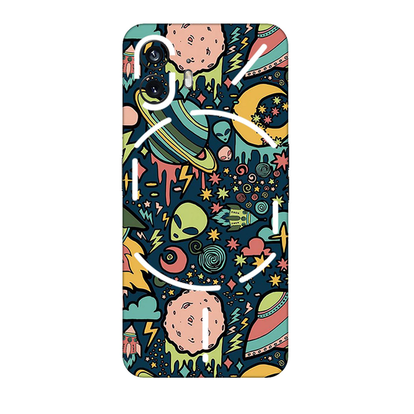 Nothing Series Space Doodle Lovely Aesthetic Space Mobile Skin