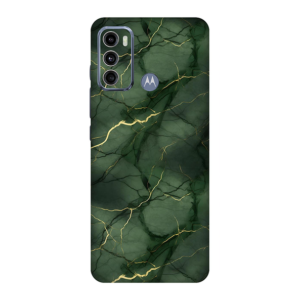 Motorola G Series  Bottle Green Marble Mobile Skin