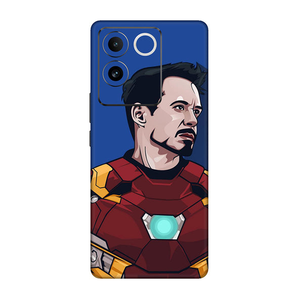 Vivo T Series  Iron Man Blue Mobile Skin