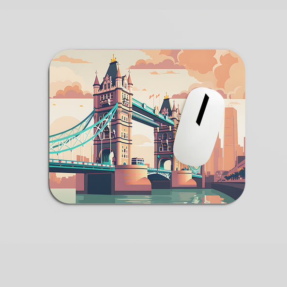 Melodyshoo iconic London city Bridge low angle view Mousepad