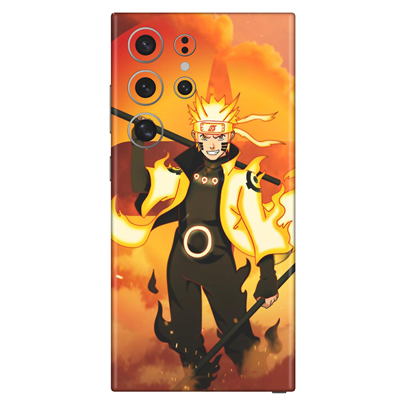 Samsung S24 Series Naruto Nine Tails Chakra Mobile Skin