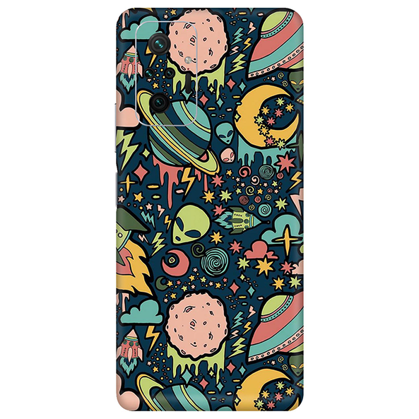 Xiaomi Redmi Note 10 Series Space Doodle Lovely Aesthetic Space Mobile Skin