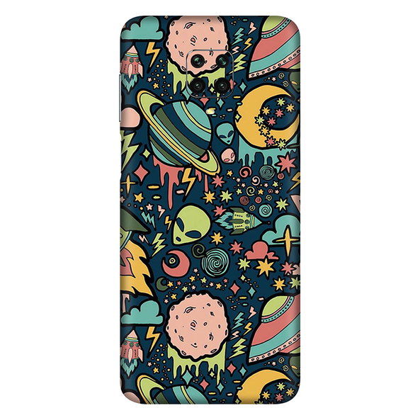 Xiaomi Redmi 9 Series Space Doodle Lovely Aesthetic Space Mobile Skin