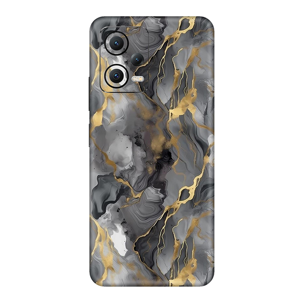 Poco X5 Series Grey Marble Mobile Skin