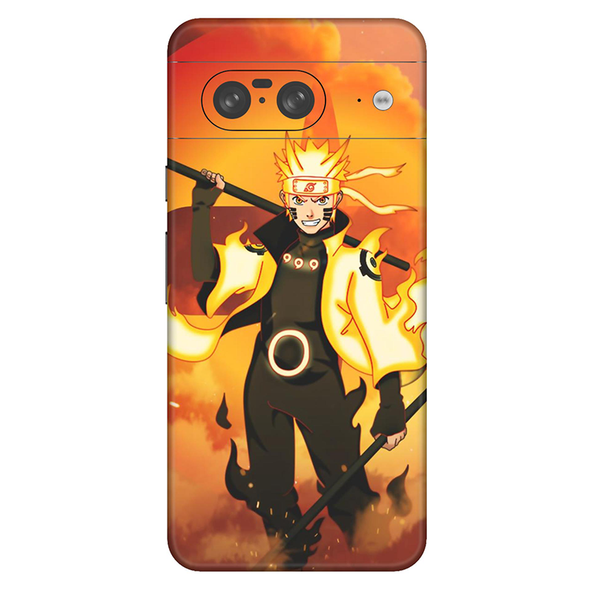 Google Pixel 6 Series Naruto Nine Tails Chakra Mobile Skin