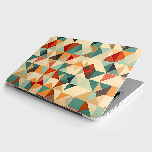 Multicolored Geometric Square Laptop skin