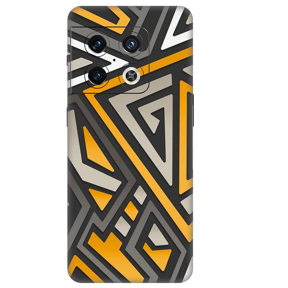 One Plus 10 Series Orange Pattern Mobile Skin