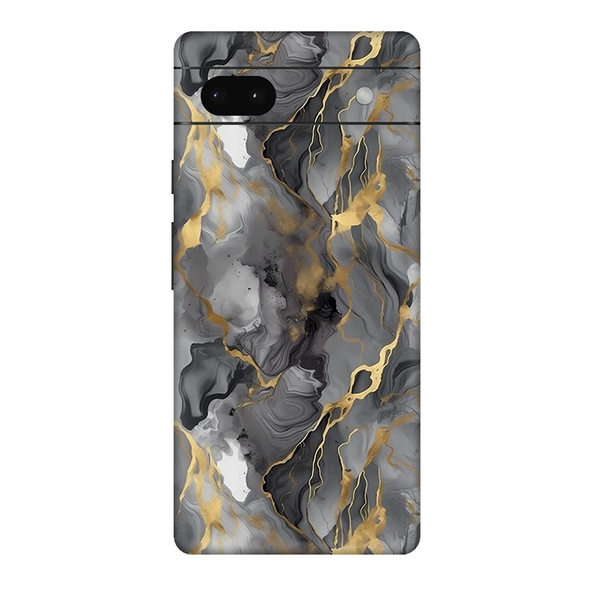 Google Pixel 6 Series Grey Marble Mobile Skin