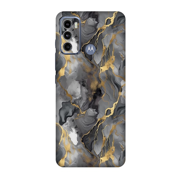 Motorola G Series Grey Marble Mobile Skin