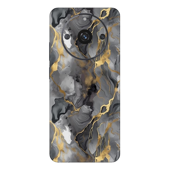 realme Narzo Series Grey Marble Mobile Skin