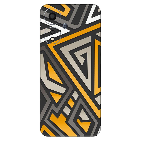 Oppo A Series Orange Pattern Mobile Skin