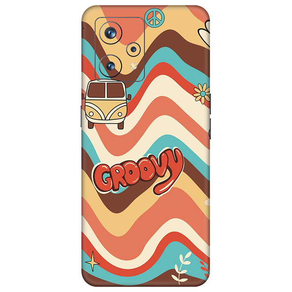 Realme 9 Series Groovy Retro Mobile Skin