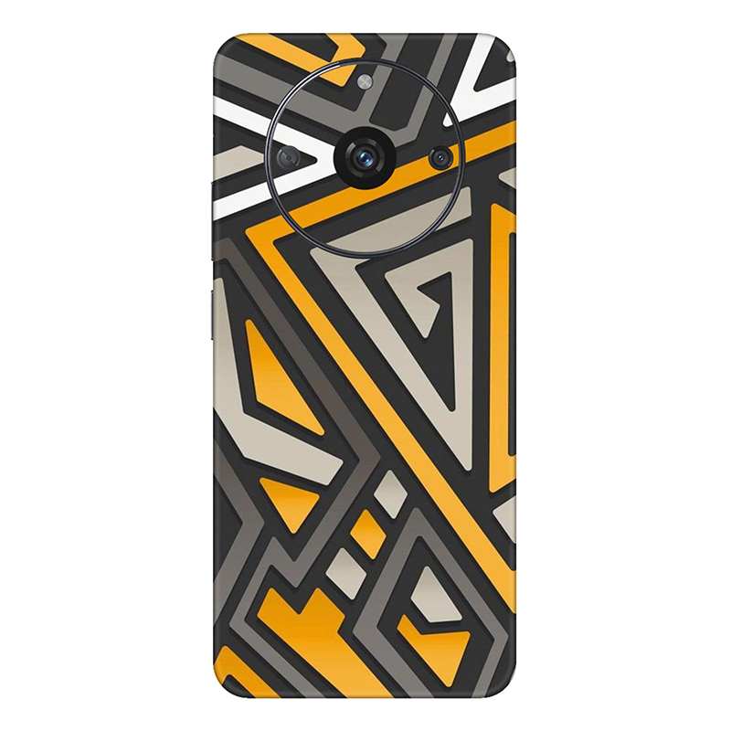 realme Narzo Series Nine Tailed Fox Orange Pattern Mobile Skin