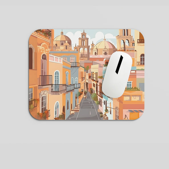 Melodyshoo iconic Maxican city low angle view Mousepad