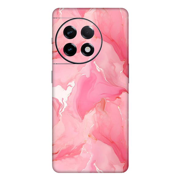 Oneplus 11 Series Salmon Pink Marble Mobile Skin