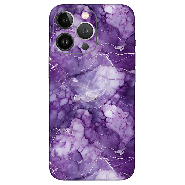 Iphone 12 Series Purple Marble Mobile Cover