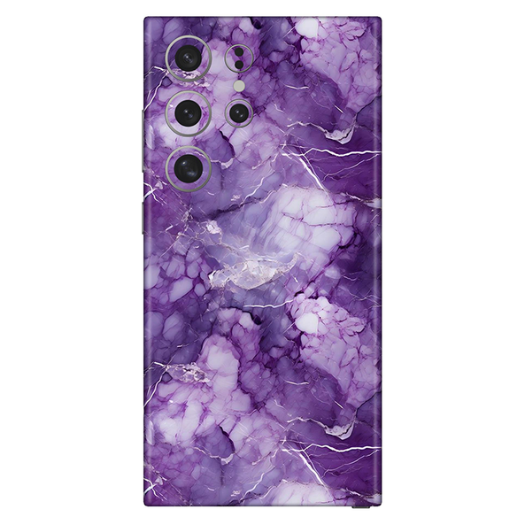 Samsung S23 Series Purple Marble Mobile Cover